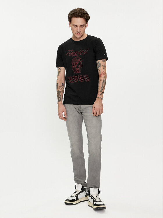 REPLAY Replay Tricou M6761.000.23608P Negru Regular Fit