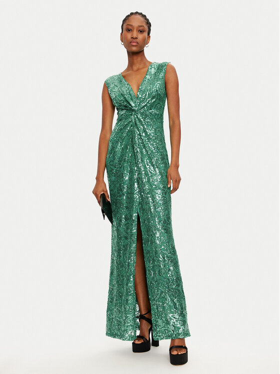 Rinascimento Rinascimento Rochie de seară CFC0121922003 Verde Regular Fit