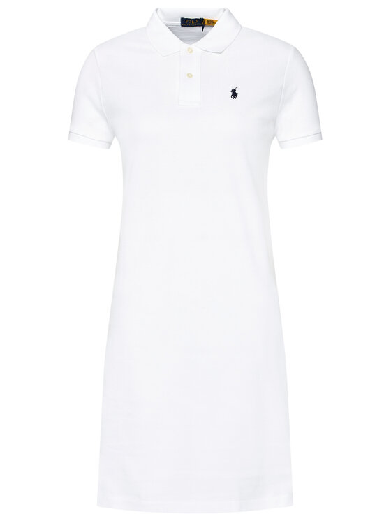 Polo Ralph Lauren Polo Ralph Lauren Kleid für den Alltag Polo Shirt Shop 211799490017 Weiß Regular Fit