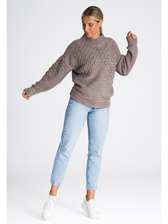 FIGL FIGLFIGL Maglione M982 Marrone Regular Fit
