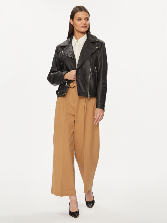 BOSS Boss Prijelazna jakna Sajina 50505622 Crna Slim Fit