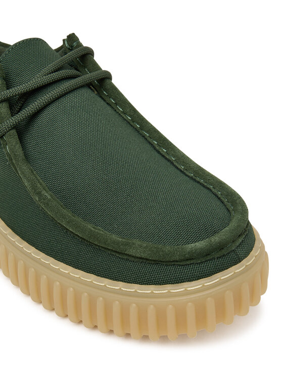 Clarks Clarks Nizki čevlji Torhill Lo 26186160 Zelena