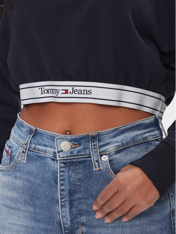 Tommy Jeans Tommy Jeans Pulóver DW0DW16129 Sötétkék Regular Fit
