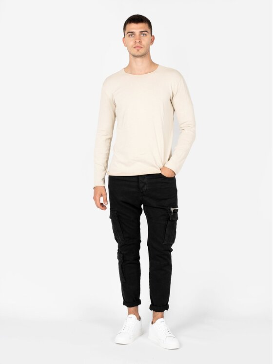 Xagon Xagon Pantaloni di tessuto P24032CR4034 Nero Slim Fit
