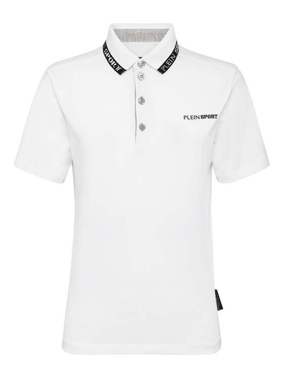 Plein Sport Plein Sport Polo 9335 Biały Regular Fit