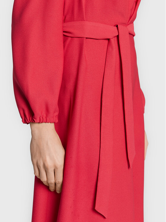 NAF NAF NAF NAF Коктейльна сукня Kamay THNR12 Рожевий Regular Fit