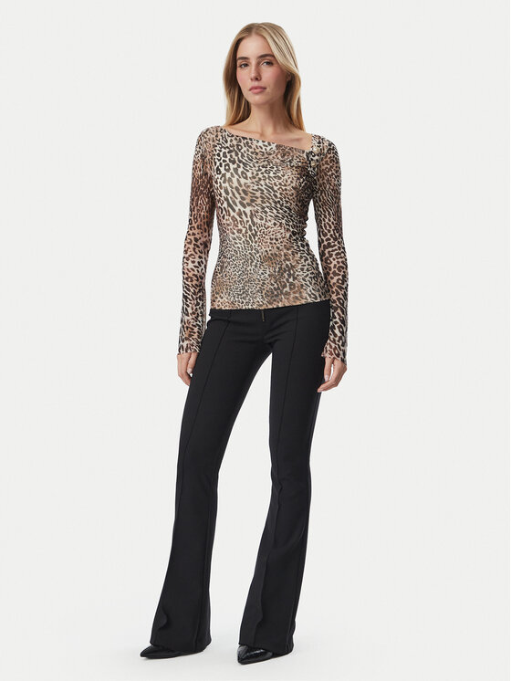 Guess Guess Blúzka W6BP23 K6260 Béžová Regular Fit