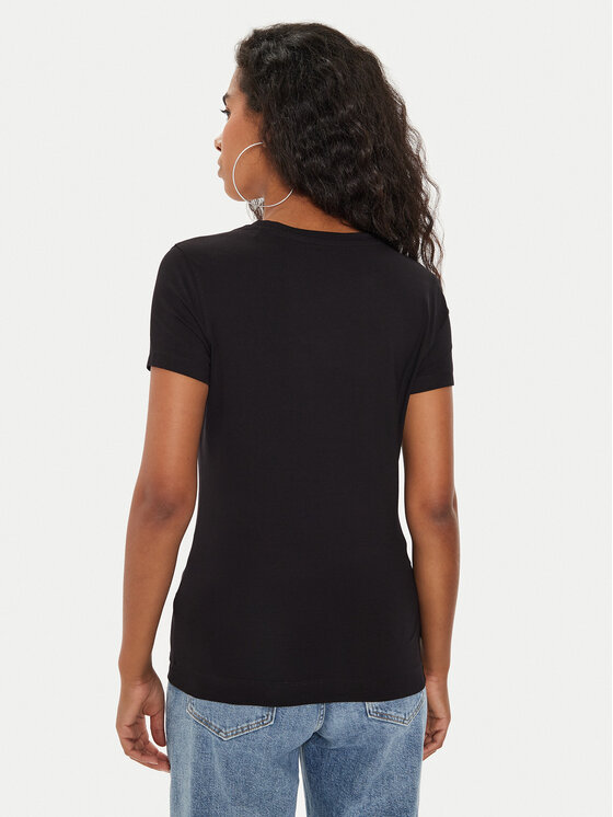 Guess Guess T-Shirt W4YI15 J1314 Schwarz Regular Fit