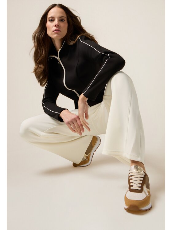 Oltre Oltre Felpa G958J004235N033 Nero Slim Fit