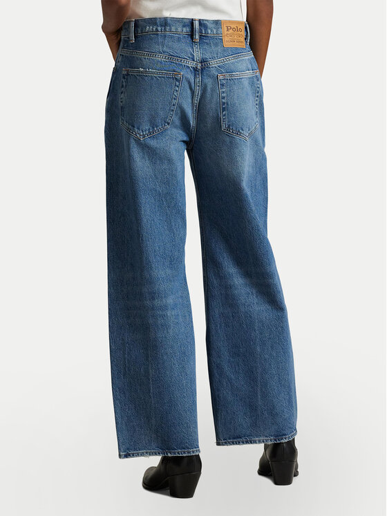 Polo Ralph Lauren Polo Ralph Lauren Jeans hlače 211969380001 Modra Wide Leg