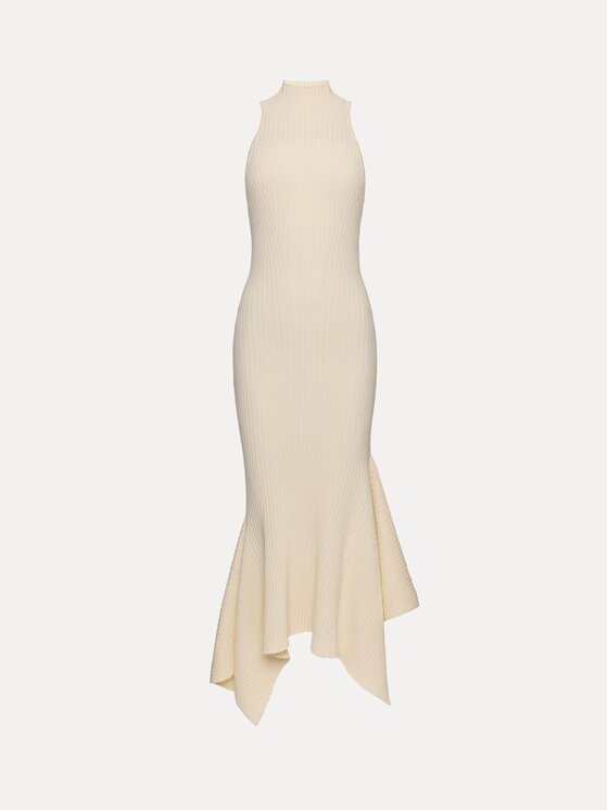 La Mania La Mania Vestito di maglia HANA Beige chiaro Basic Fit