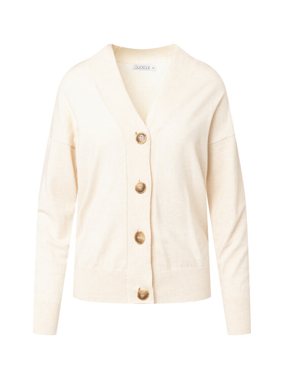 QUIOSQUE QUIOSQUE Kardigan Quiosque 6RS003103 Beżowy Regular Fit