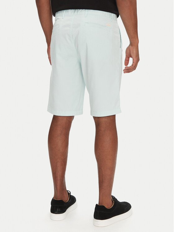 BOSS BOSS Bavlnené šortky Chino-Slim-Shorts 50536723 Modrá Regular Fit