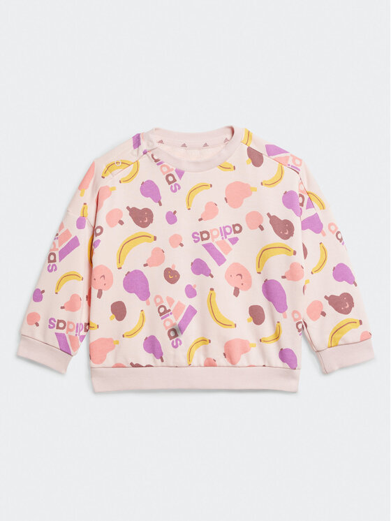 adidas adidas Tepláková souprava Essentials Allover Print JF4487 Růžová Regular Fit