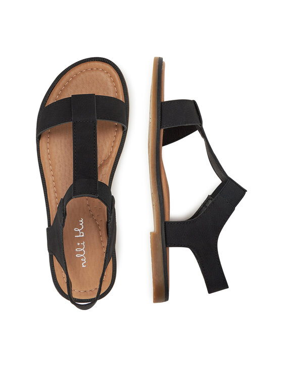 Nelli Blu Nelli Blu Sandali CS166-3A Črna