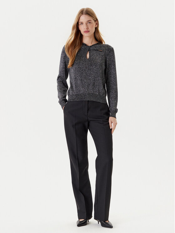 United Colors Of Benetton United Colors Of Benetton Пуловер 1194D10C4 Сив Regular Fit