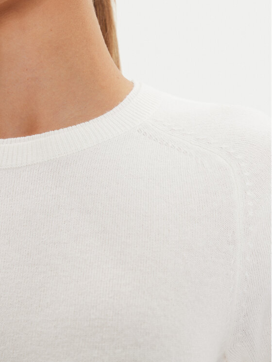 Max Mara Leisure Max Mara Leisure Πουλόβερ Cima 24263660 Λευκό Regular Fit