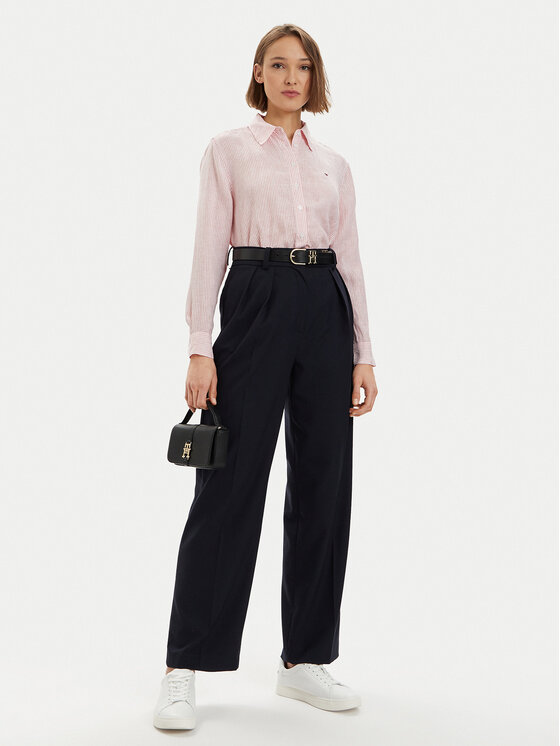 Tommy Hilfiger Tommy Hilfiger Hemd WW0WW42036 Rosa Regular Fit