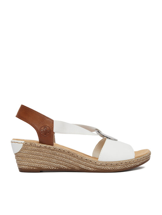 Rieker Sandale CEO-624H6-81 Alb
