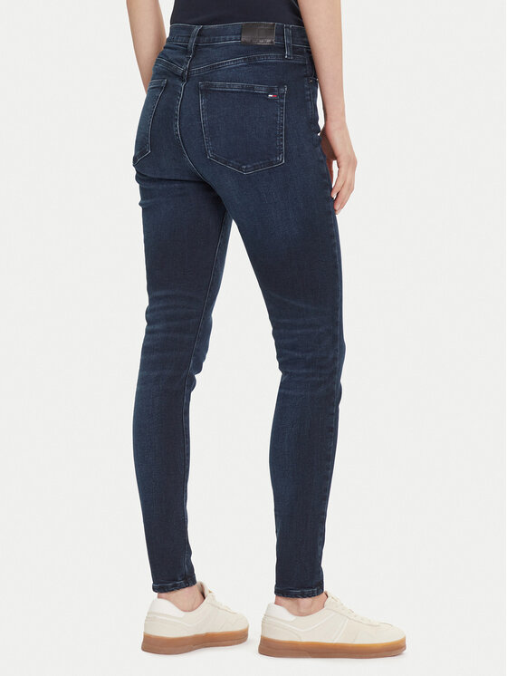 Tommy Jeans Tommy Jeans Blugi Sylvia DW0DW21823 Bleumarin Skinny Fit