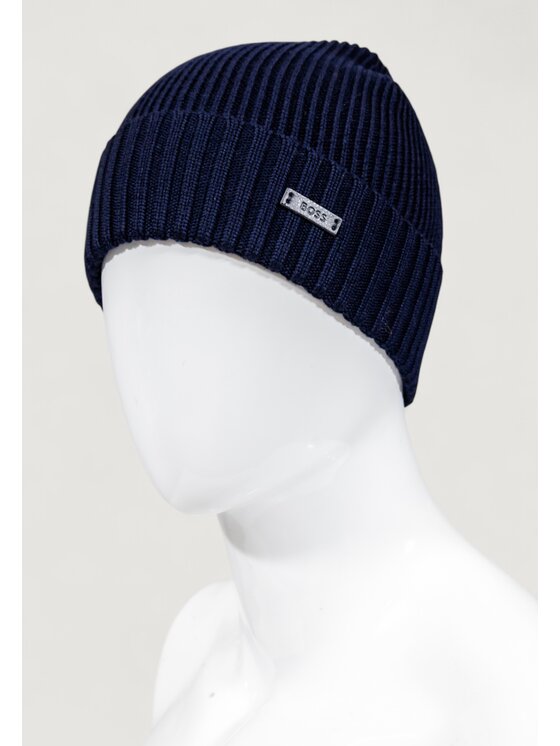 BOSS BOSS Berretto Hugo Boss beanie Blu scuro