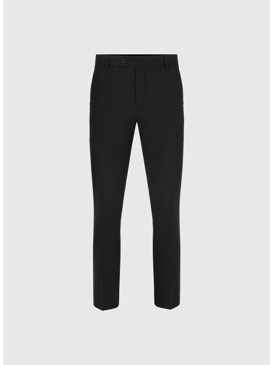 Pako Lorente Pako Lorente Spodnie garniturowe P25SF-6G-012 Czarny Slim Fit