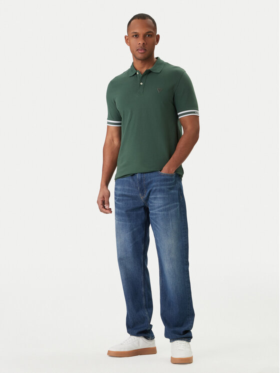 Guess Guess Polo M6GP60 K3076 Zielony Regular Fit