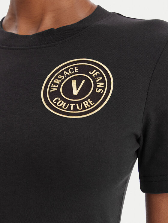 Versace Jeans Couture Versace Jeans Couture Ежедневна рокля 80HAOT02 CJ03T Черен Slim Fit