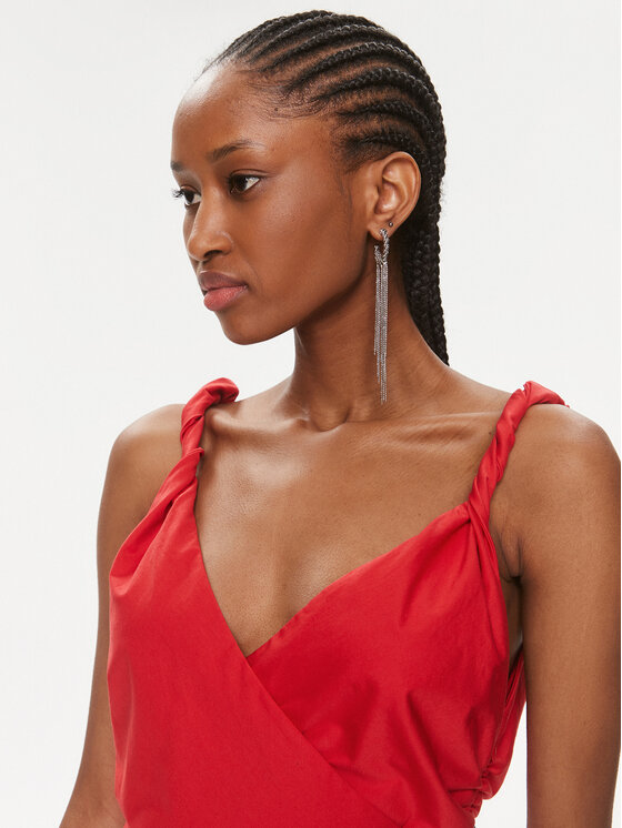 PINKO Pinko Koktejlové šaty Afrodite 103080 A1KH Červená Slim Fit
