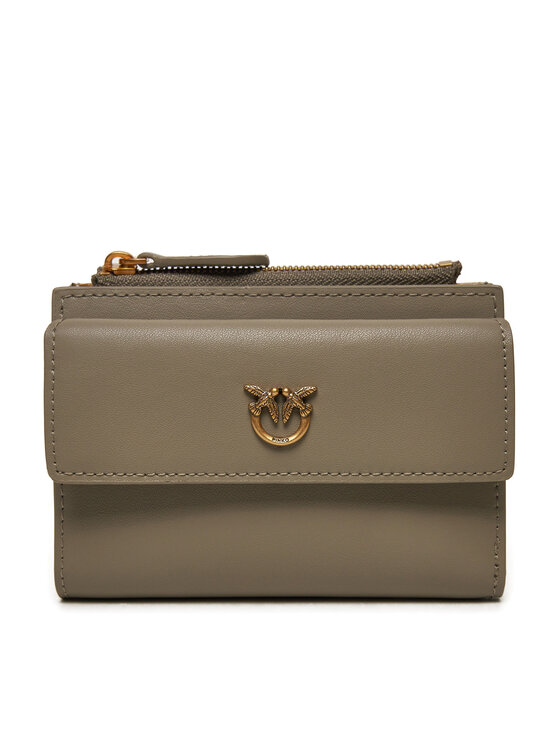 PINKO Pinko Голям дамски портфейл Compact Wallet . 103612 A0F1 Сив