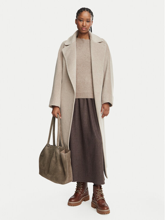 Weekend Max Mara Weekend Max Mara Μάλλινο παλτό Tempera 2625016072 Μπεζ Regular Fit