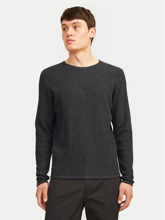 Jack & Jones Jack & Jones Pulover Cooper 12258407 Gri Regular Fit