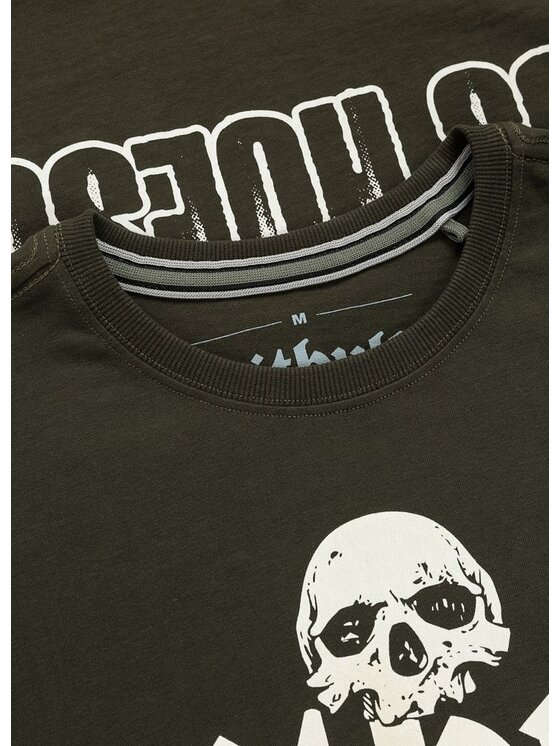 PITBULL PITBULL T-Shirt TRES PERROS VIEJOS Zielony ciemny Regular Fit