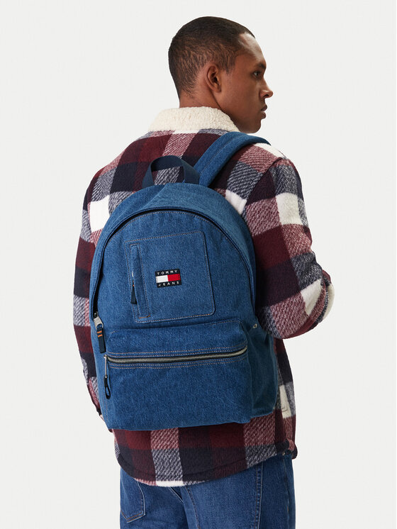 Tommy Jeans Tommy Jeans Rucsac Tjm Utility Denim Backpack AM0AM14052 Albastru