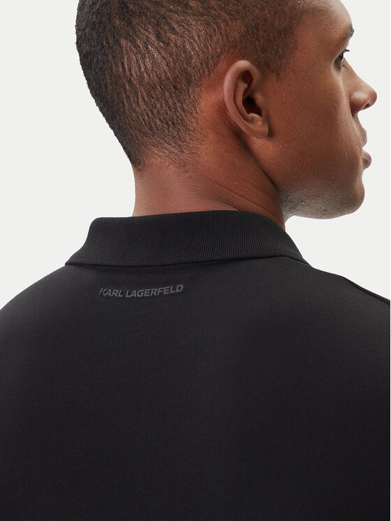 KARL LAGERFELD KARL LAGERFELD Polokošeľa 745710 500224 Čierna Regular Fit