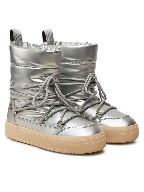 Tommy Hilfiger Tommy Hilfiger Stivali da neve FW0FW08442 Argento