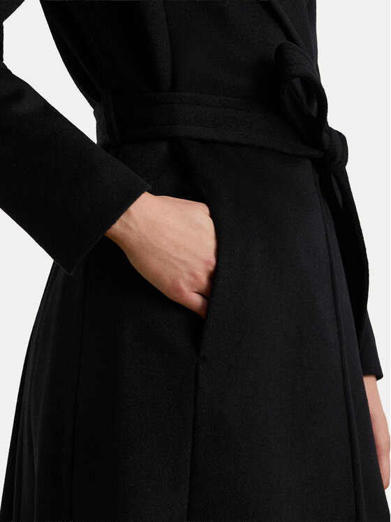 LAUREN RALPH LAUREN LAUREN RALPH LAUREN Gyapjú kabát 297962169001 Fekete Regular Fit