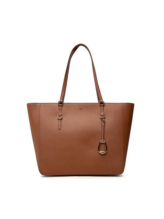 LAUREN RALPH LAUREN Lauren Ralph Lauren Дамска чанта Tote 431802424018 Кафяв