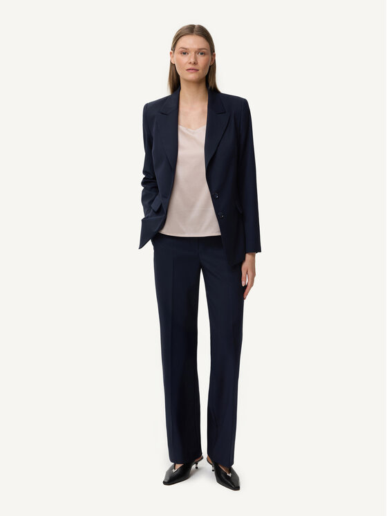 KMX KMX Spodnie materiałowe 809730012 Granatowy Wide Fit