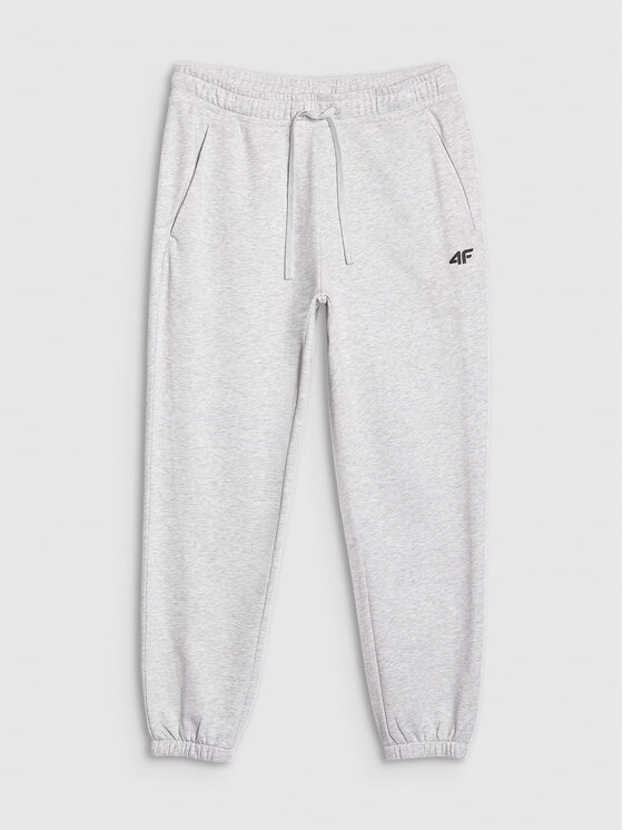 4F 4F Pantaloni da tuta 4FWMM00TTROM1139 Grigio chiaro Regular Fit