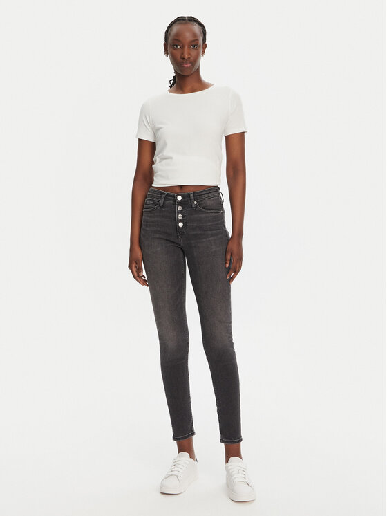 Calvin Klein Jeans Calvin Klein Jeans Jeans hlače J20J225114 Črna Skinny Fit