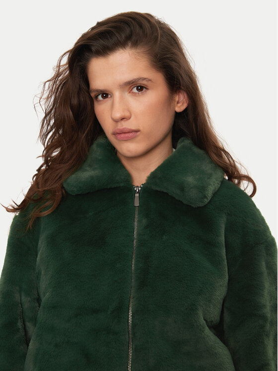 United Colors Of Benetton United Colors Of Benetton Futro 2FBDDN06V Zielony Regular Fit