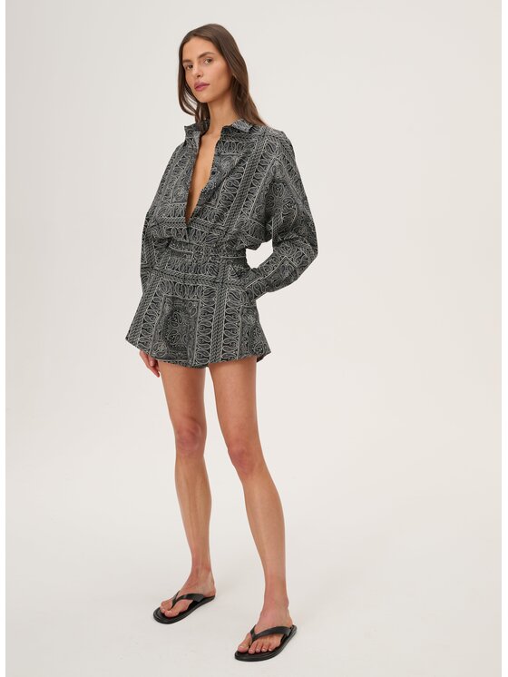 LEBRAND LEBRAND Koszula Meryl Czarny Oversize