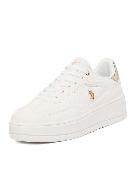 U.S. Polo Assn. U.S. Polo Assn. Сникърси EO-CASEY001W/GY1 Бял