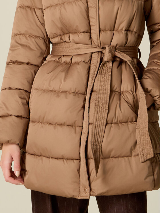 Oltre Oltre Kurtka puchowa F048R001551N022 Brązowy Over Fit
