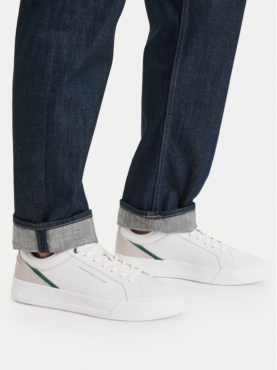Tommy Hilfiger Tommy Hilfiger Sneakers Th Court FM0FM05879 Alb