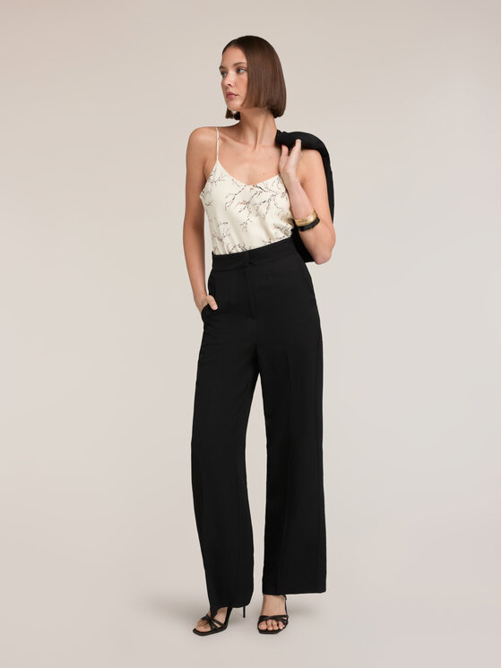 Motivi Motivi Pantaloni di tessuto P088Q004535N033 Nero Regular Fit