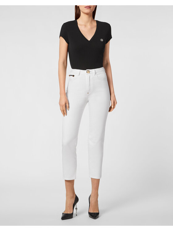 PHILIPP PLEIN PHILIPP PLEIN Džínsy 10337 Biela