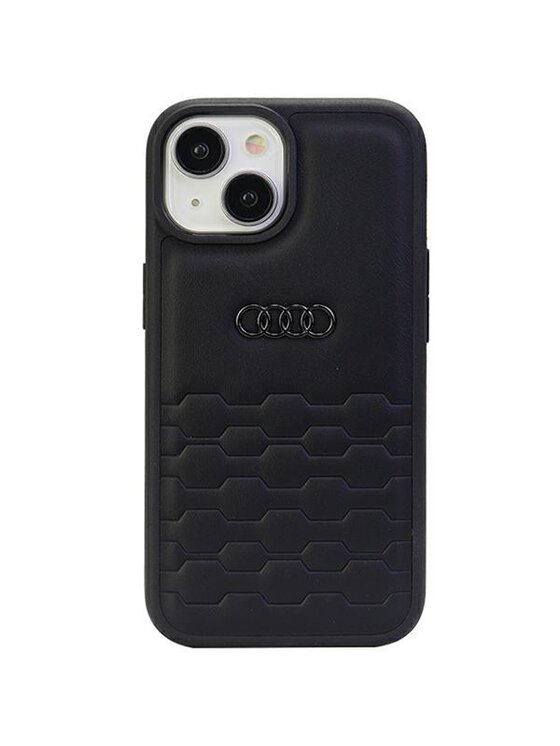 Etui na telefon Audi, Czarne, iPhone 15 Plus