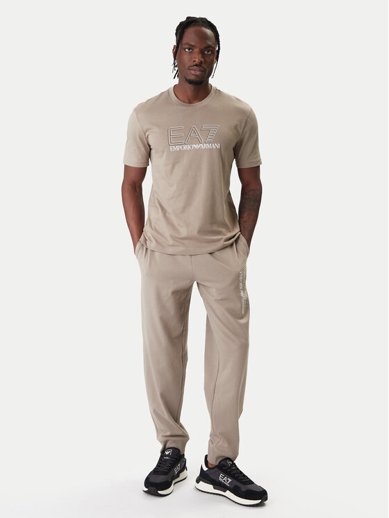 EA7 Emporio Armani EA7 Emporio Armani Póló 7M001307 AF10375 U6167 Bézs Regular Fit